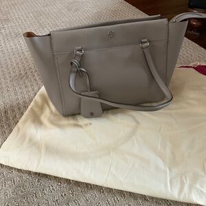 TORY BURCH Saffiano Leather Robinson Large Tote Bag